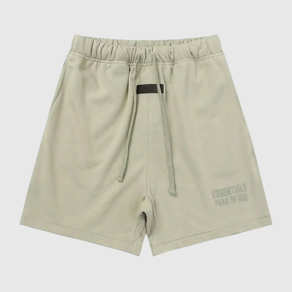 Essentials Heathered Grey Elevated Street Fleece Shorts – Fear of God