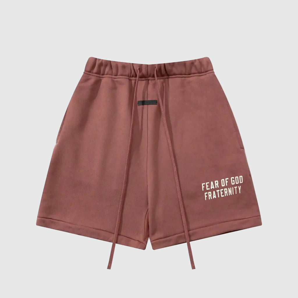 Essentials Dark Chestnut Fleece Shorts – Fear of God