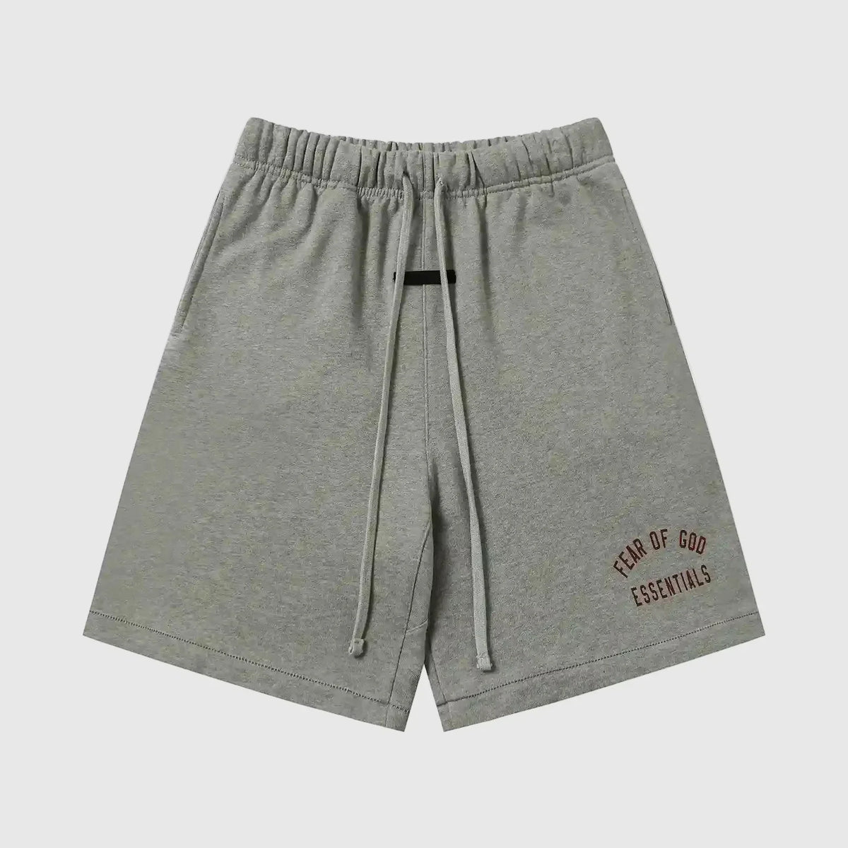 Essentials Dark Heather Oatmeal Fleece Shorts – Fear of God
