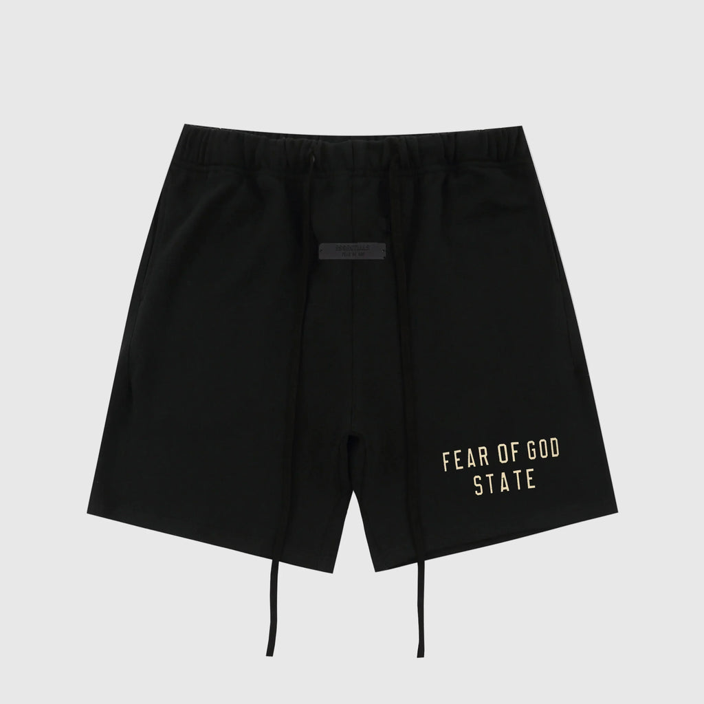 Essentials Black Fleece Shorts – Fear of God