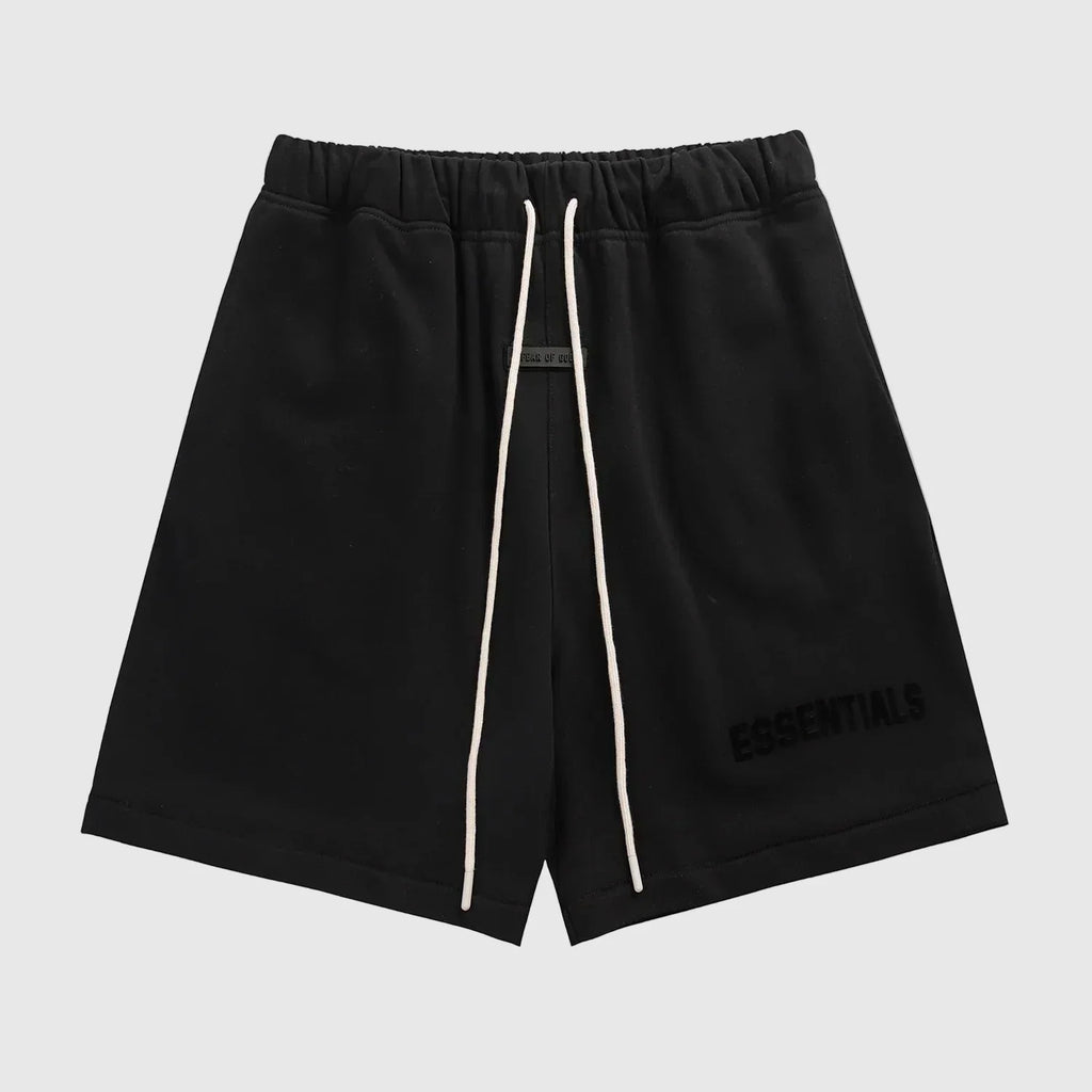 Essentials Black Premium Fleece Shorts – Fear of God