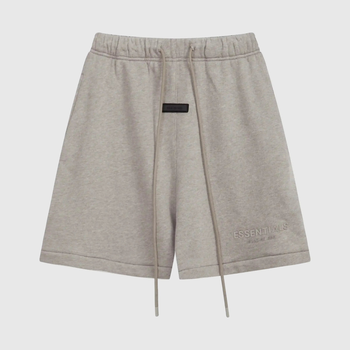 Essentials Heathered Grey Premium Fleece Shorts – Fear of God