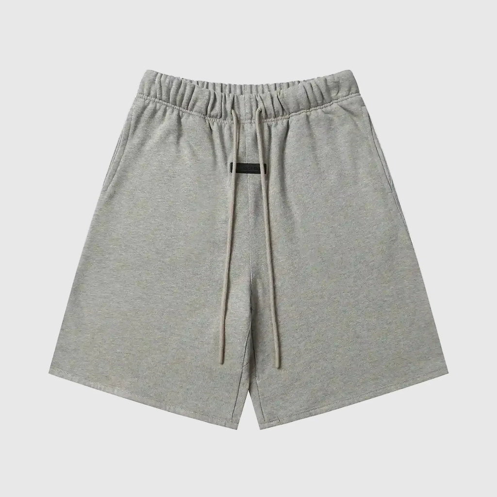 Essentials Dark Heather Oatmeal Fleece Shorts – Fear of God