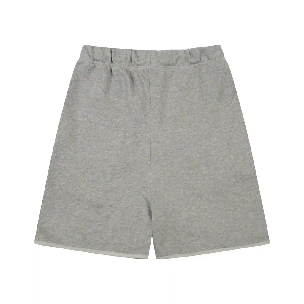 Essentials Dark Heather Oatmeal Relaxed Fit Fleece Shorts – Fear of God