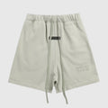 Essentials Heathered Grey Elevated Street Fleece Shorts – Fear of God