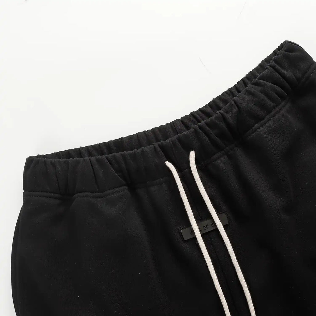 Essentials Black Premium Fleece Shorts – Fear of God