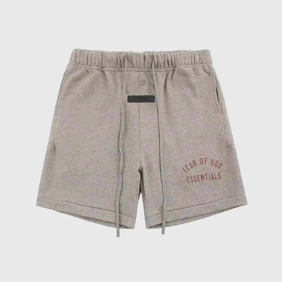 Essentials Dark Heather Oatmeal Casual Fleece Shorts – Fear of God