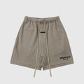 Fear of God Essentials Almond Frost Shorts – Soft Neutrals in Fleece Comfort