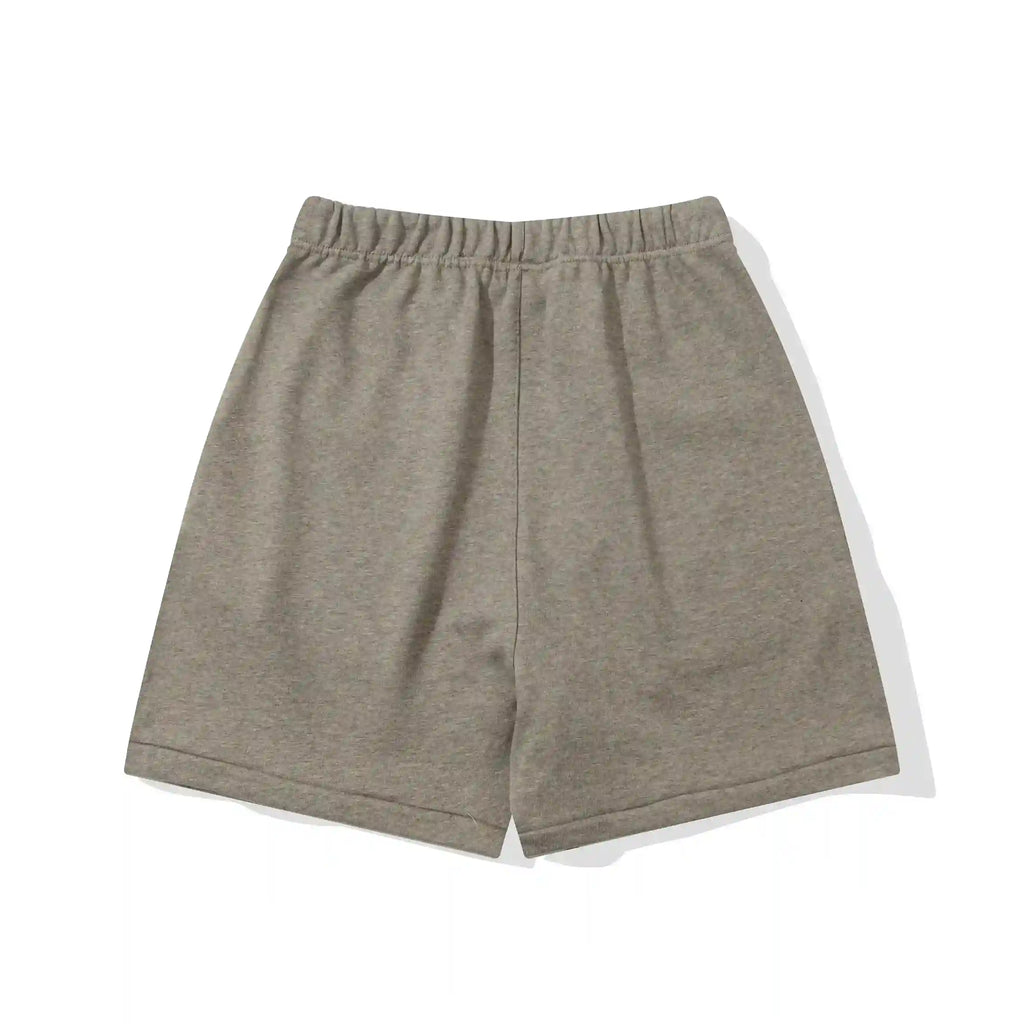 Fear of God Essentials Almond Frost Shorts – Soft Neutrals in Fleece Comfort