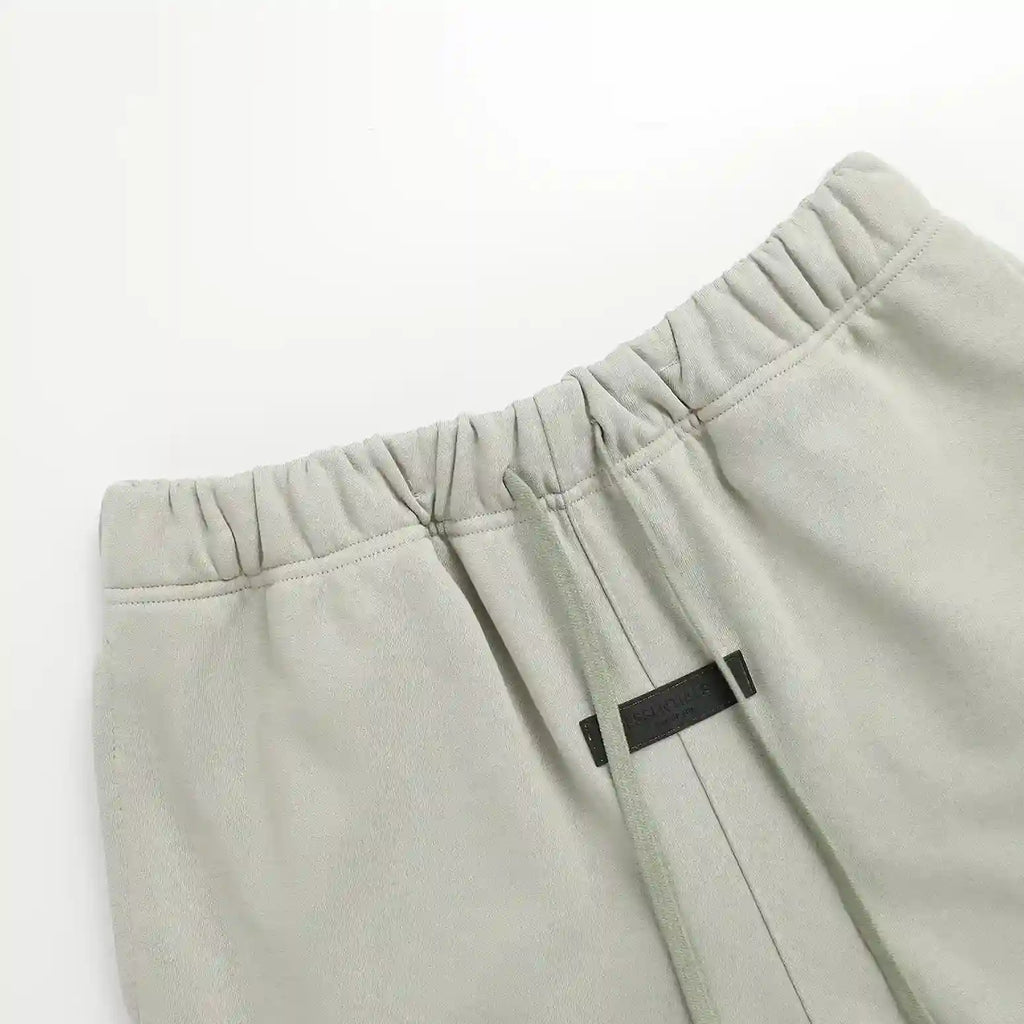 Essentials Heathered Grey Elevated Street Fleece Shorts – Fear of God