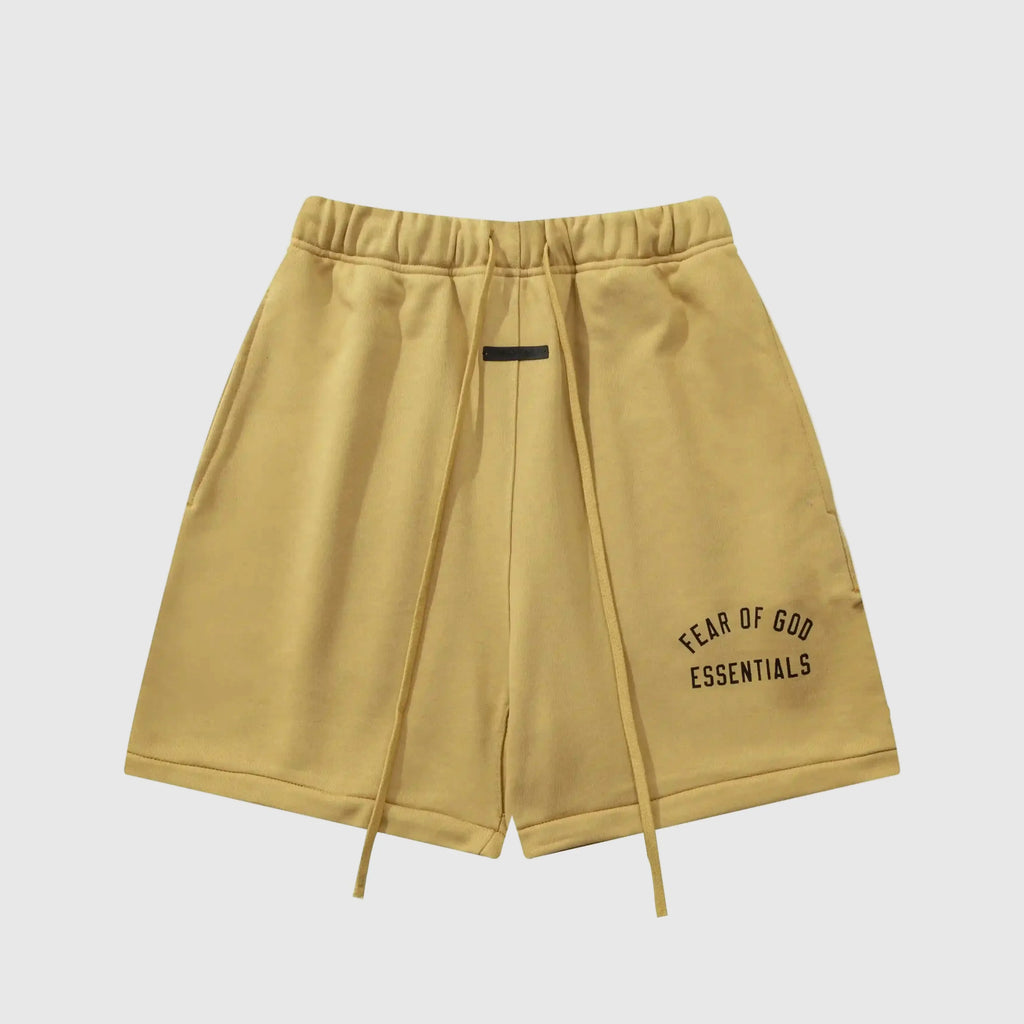 Essentials Garden Yellow Fleece Shorts – Fear of God