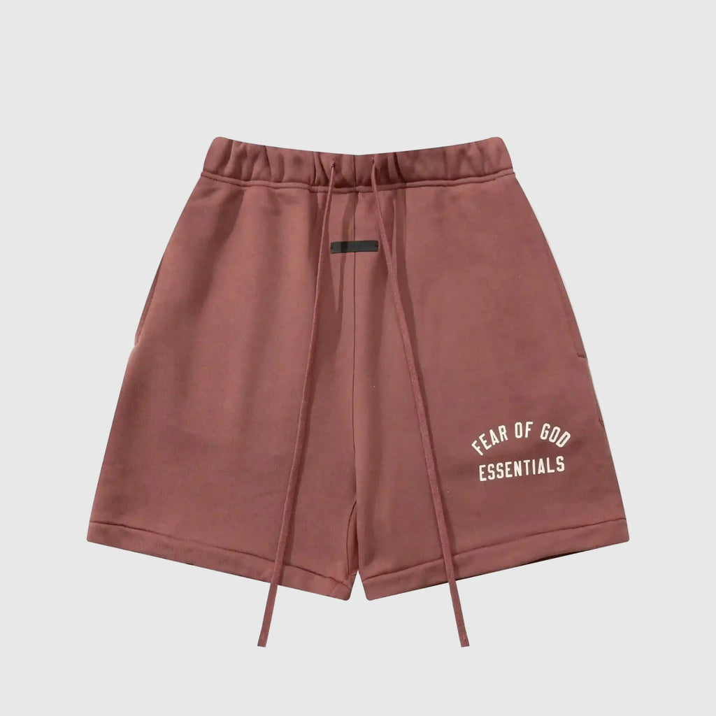 Essentials Dark Chestnut Fleece Shorts – Fear of God